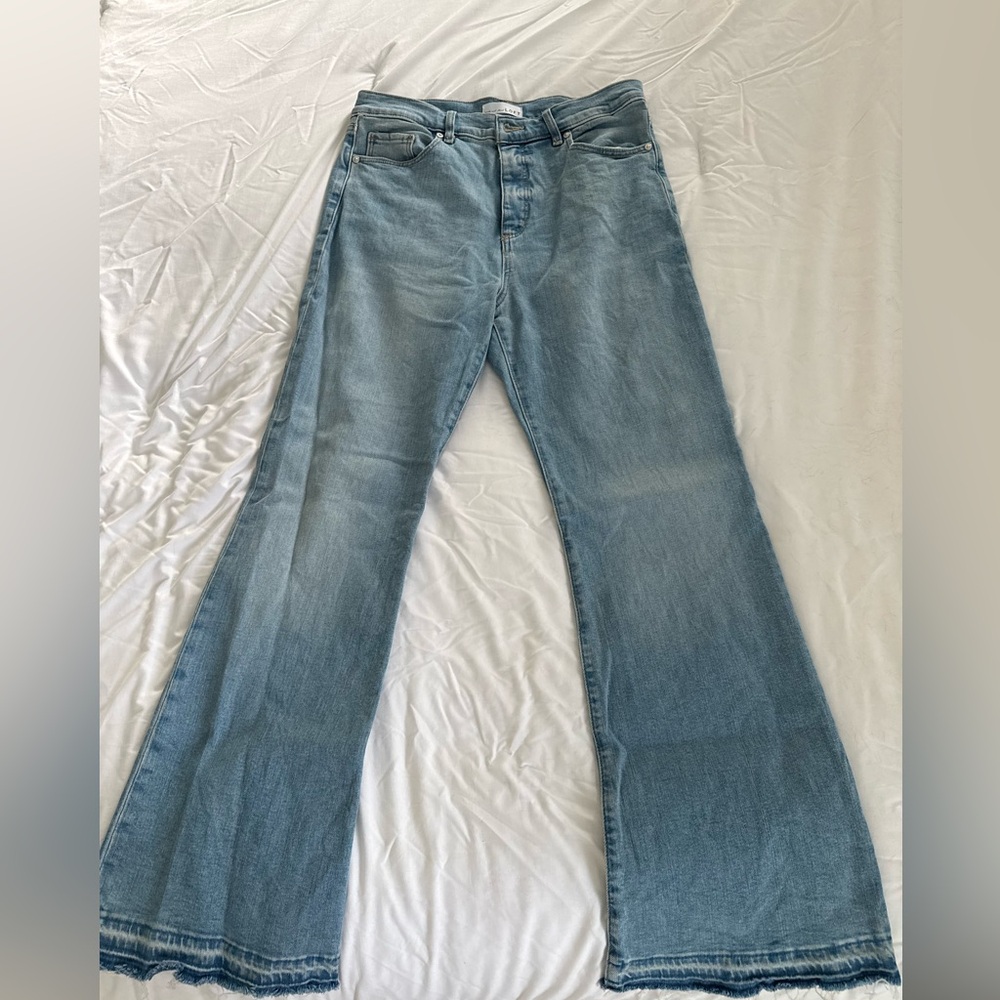 LOFT high rise flare jeans